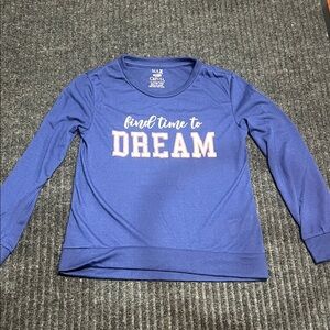 Max & Olivia Blue Pajama Top Size L 10/12